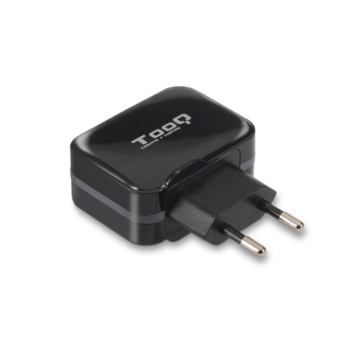 Cargador De Pared Tooq Tqwc-1s02 2xusb 3.4 A(total) Ai-tech Color Negro