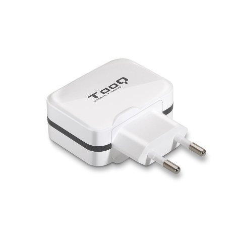 Cargador De Pared Tooq Tqwc-1s02wt 2xusb 3.4 A(total) Ai-tech Color Blanco