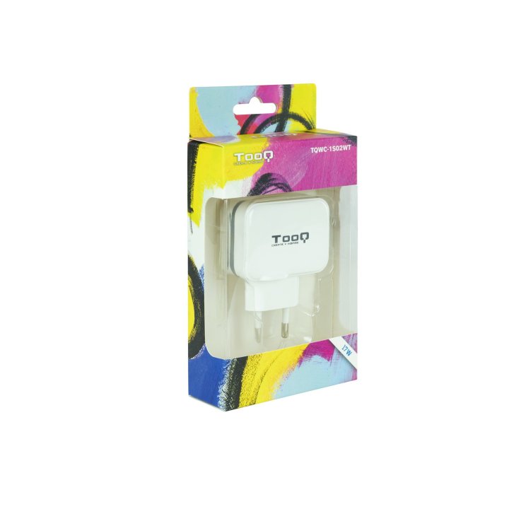 Cargador De Pared Tooq Tqwc-1s02wt 2xusb 3.4 A(total) Ai-tech Color Blanco