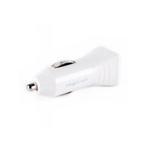Cargador De Coche Approx 2 Usb 5v 3,1 Ah Color Blanco Appusbcar31w
