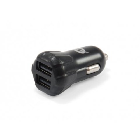 Cargador De Coche Conceptronic 5v 2xusb Para Coche 12 24v + Soporte Smartphone Toma Ventilacion Cusbcar2akit