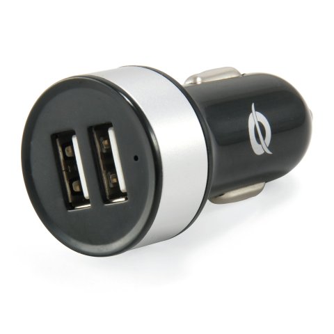 Cargador De Coche Conceptronic 5v 2xusb Para Coche 12 24v C05-219