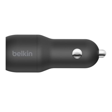 Cargador De Coche Belkin Ccd001bt1mbk Doble Usb-a 24w + Cable Usb A Lightning 1m Negro 2