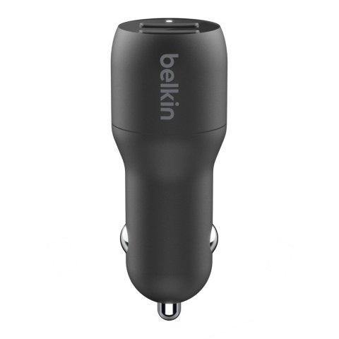 Cargador De Coche Belkin Ccd001bt1mbk Doble Usb-a 24w + Cable Usb A Lightning 1m Negro