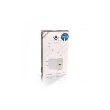 Cargador Usb Vibian Carga Rapida 1xusb-c 20w Incluye...