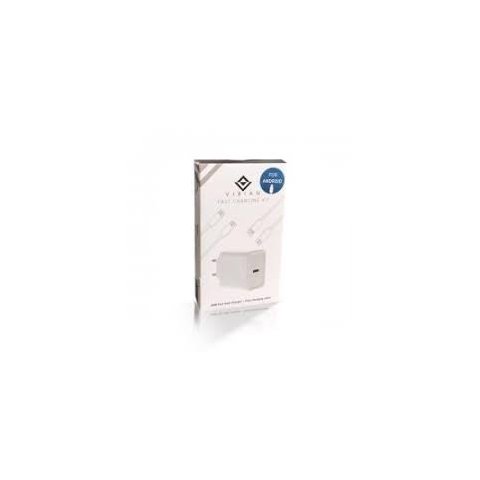 Cargador Usb Vibian Carga Rapida 1xusb-c 20w Incluye Cable Usb-c Android