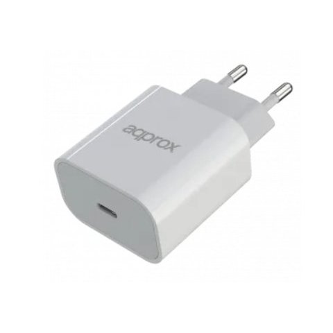 Cargador De Pared Approx Appusbwall30 Para Red Domestica A Usb Tipo C 20w
