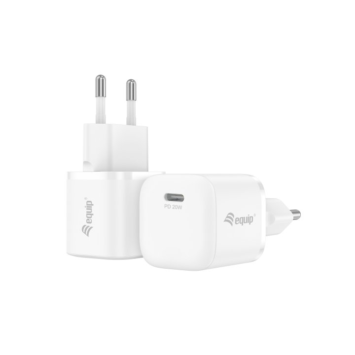 Cargador De Pared Equip Pack 25 Unidades Quick Charge Pd 1 Puerto Usb-c 20w Equip Life