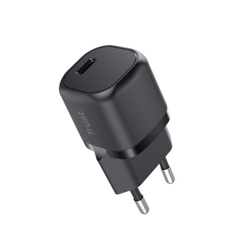 Cargador De Pared Trust 25174 Usb-c 20w Compatible Pd Y Pps 3a Color Negro