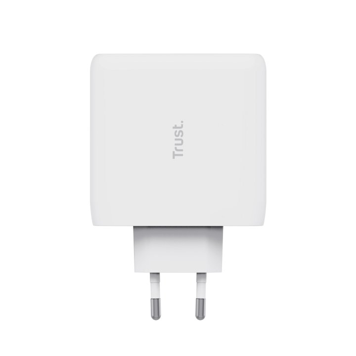 Cargador De Pared Trust 25140 Usb-c 100w Compatible Pd Y Pps 5a Color Blanco Incluye Cable Usb-c A Usb-c 2m