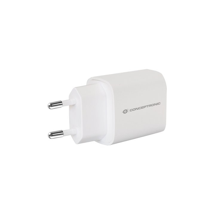 Cargador De Pared Conceptronic Usb-c 20w Pd 3.0 Color Blanco
