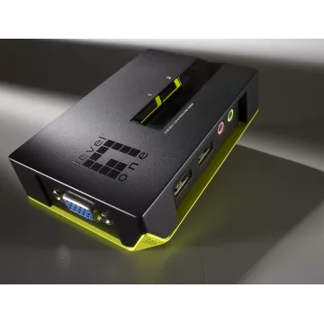 Conmutador Automatico Sobremesa Level One V t m 1a2 Cpus Usb Con Audio Cables Incluidos 2