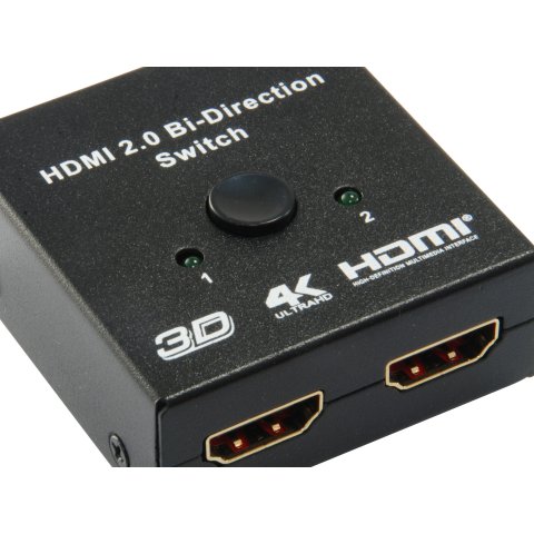Switch Selector Hdmi Bidirecional Equip 2 Entradas 1 Salida   1 Entrada 2 Salidas