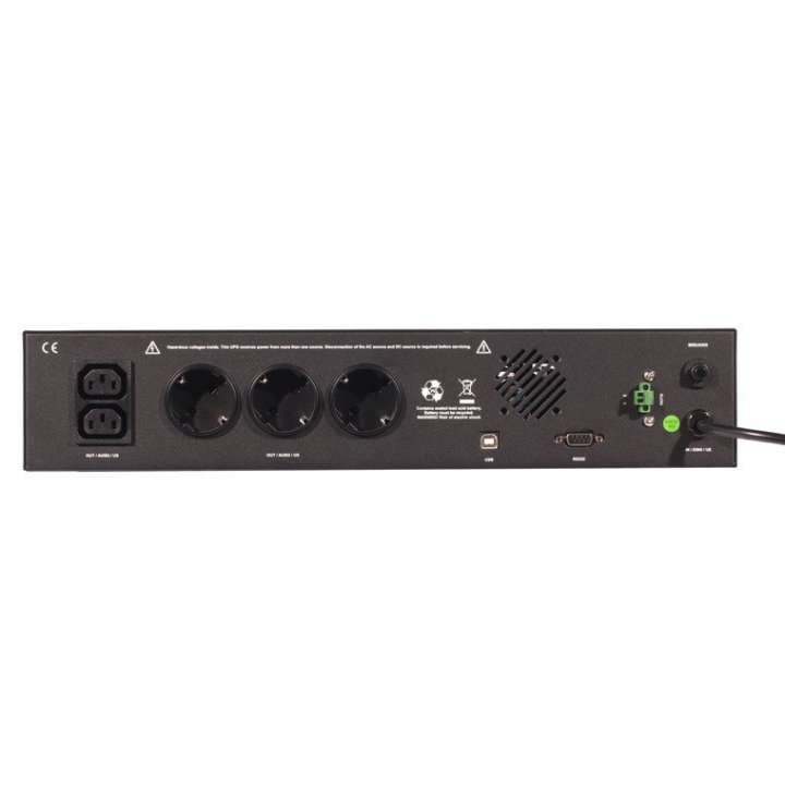 Sai Riello I-dialog Rack 120 - 1200va   720 W Offline 3 X Shucko + 2 Iec