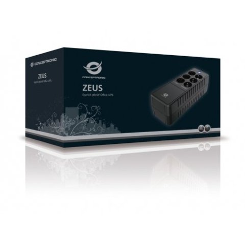 Sai 600va Conceptronic 360w Oficina 6 Tomas Enchufe Proteccion Puerto Lan Modem