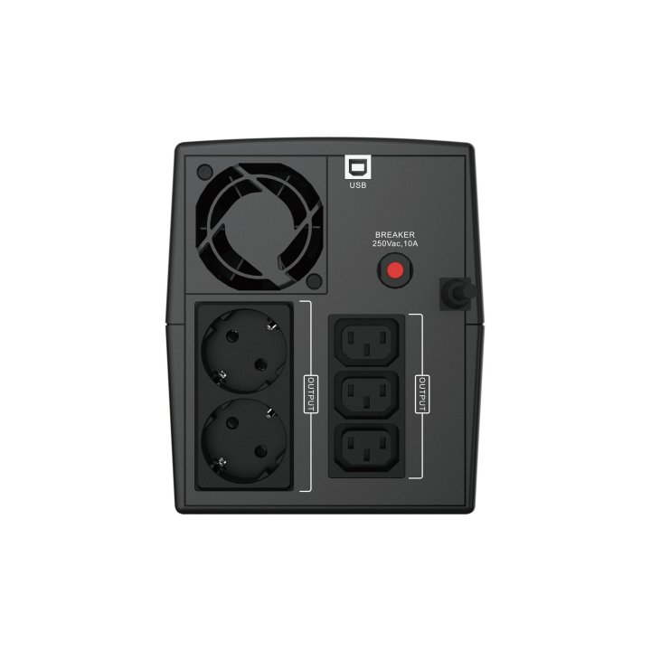 Sai 1200va Conceptronic 720w 2 Shucko + 3 Iec Proteccion Puerto Lan Modem