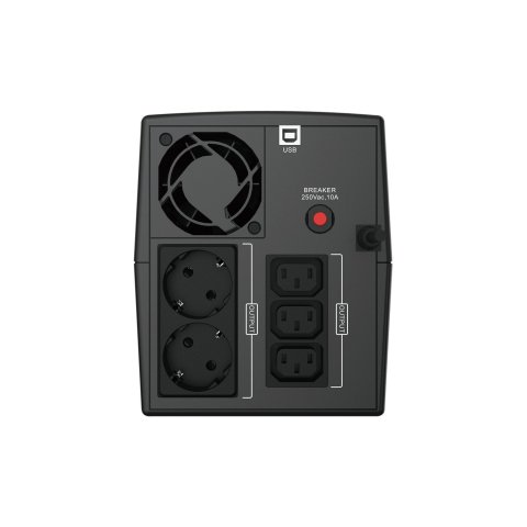 Sai 1200va Conceptronic 720w 2 Shucko + 3 Iec Proteccion Puerto Lan Modem