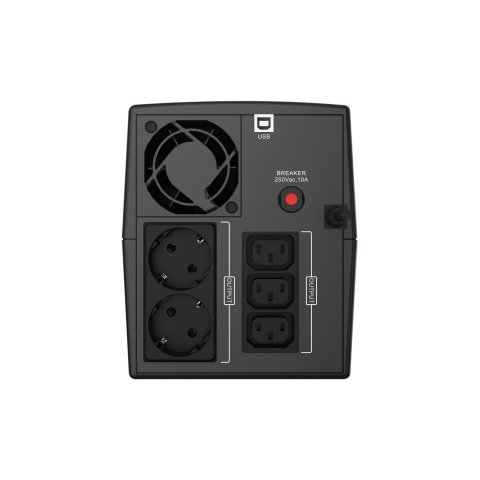 Sai 2200va Conceptronic 1320w 2 Shucko + 3 Iec Proteccion Puerto Lan Modem Zeus 04em
