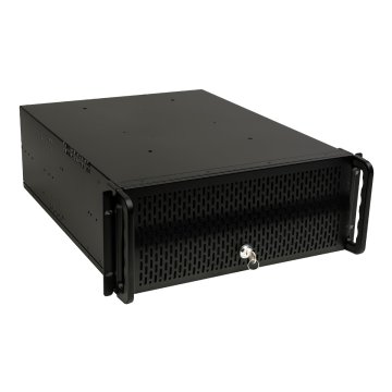 Caja Rack 19" 4u Unykach Uk4129 Frontal De Rejilla Con Llave Filtro Antipolvo