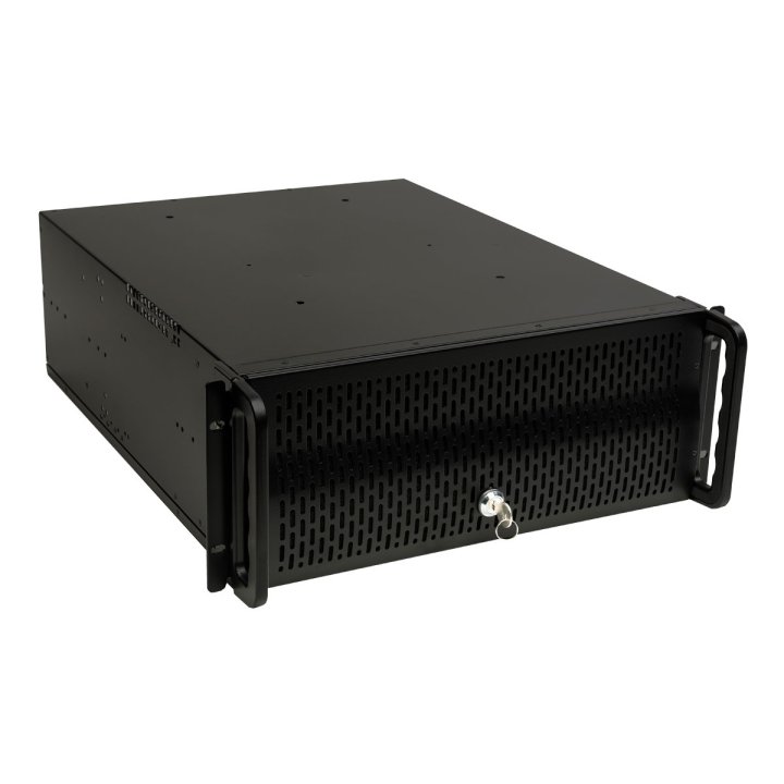 Caja Rack 19" 4u Unykach Uk4129 Frontal De Rejilla Con Llave Filtro Antipolvo
