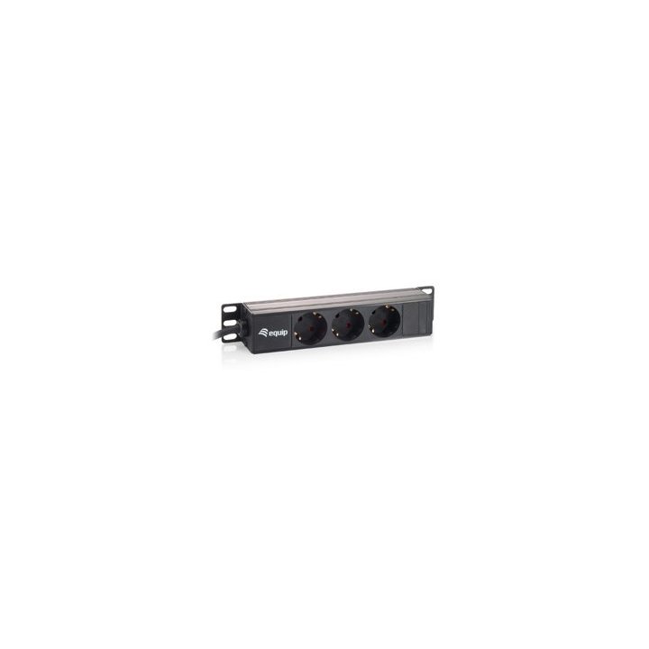 Regleta Alimentacion Rack 10" 3 Tomas 1u