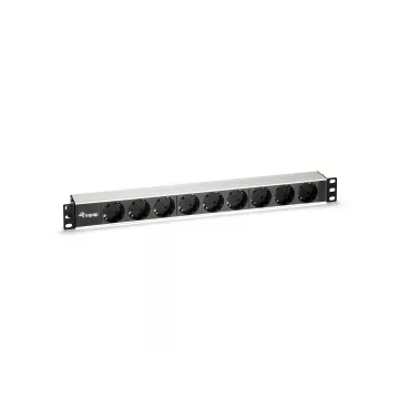 Regleta Alimentacion Aluminio Rack 19" 1u 9 Tomas