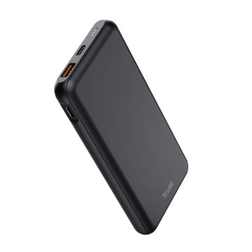 Powerbank Universal Trust 24879 Redoh 10000mah Color Negro 18w Carga Rapida 2xusb-c 1xusb-a 2