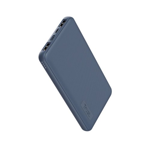 Powerbank Universal Trust Urban Primo Eco 10000 Ultrafina 25028 Azul 10000mah - 2 X Usb-a - 1 Usb-c