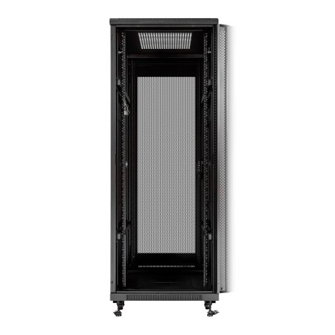 Armario De Suelo 19" Aiten Data 37u Ai6837s 600 X 800 X 1780 2cl 4r Mo Color Negro Puerta De Cristal Templado Puerta Trasera 