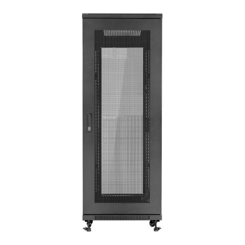 Armario De Suelo 19" Aiten Data 37u Ai6837s 600 X 800 X 1780 2cl 4r Mo Color Negro Puerta De Cristal Templado Puerta Trasera 