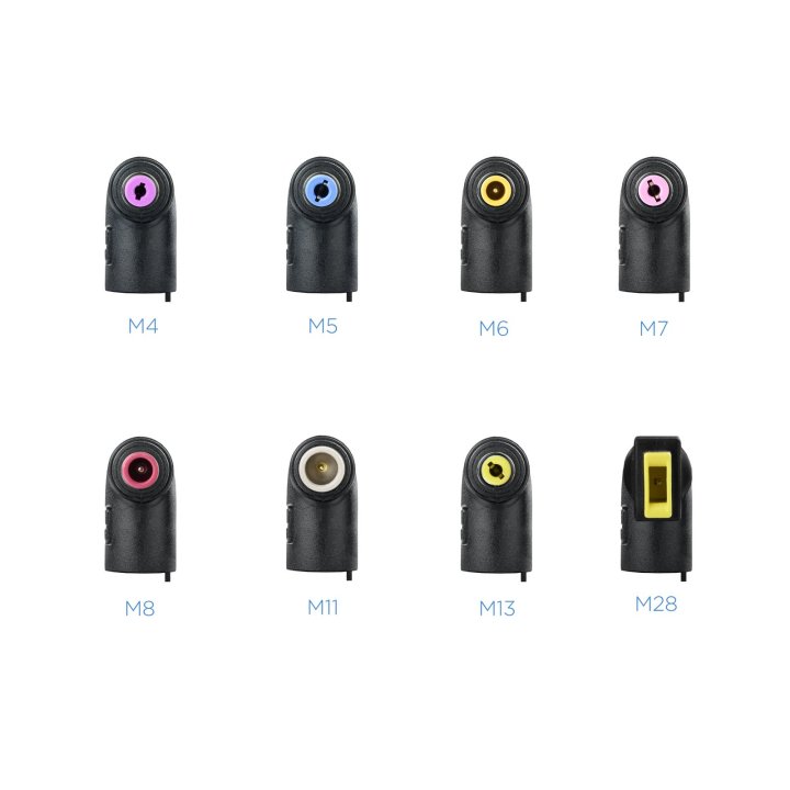 Cargador Universal De Portatil Tooq Tqlc-65bs02at 65w Automatico 8 Conectores Puerto Usb