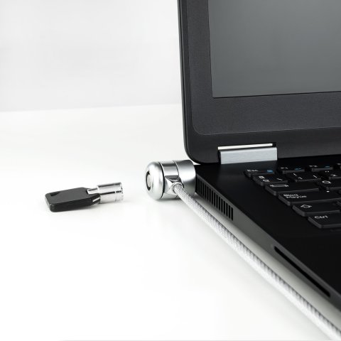 Cable De Seguridad Portatiles monitores televisiones Tooq Tqclk0025 Con Llave 1.5 M Sistema Kensington
