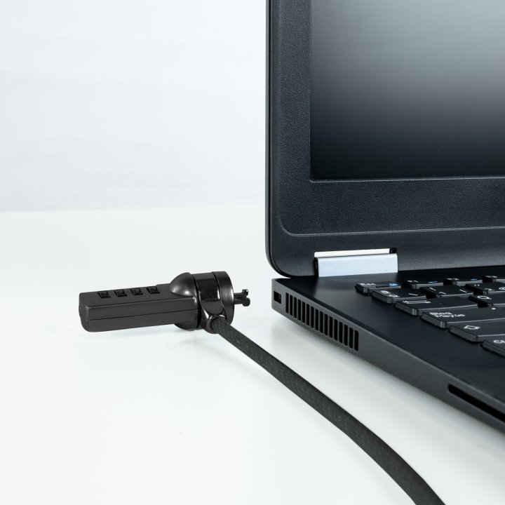 Cable De Seguridad Portatiles monitores televisiones Tooq Tqclk0015-g Con Combinación 4 Digitos 1.5 M Sistema Kensington