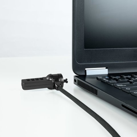 Cable De Seguridad Portatiles monitores televisiones Tooq Tqclk0015-g Con Combinación 4 Digitos 1.5 M Sistema Kensington