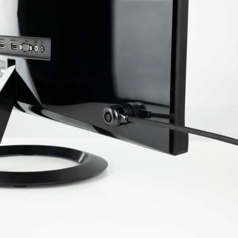 Cable De Seguridad Portatiles monitores televisiones Tooq Tqclk0025-g Con Llave 1.5 M Sistema Kensington