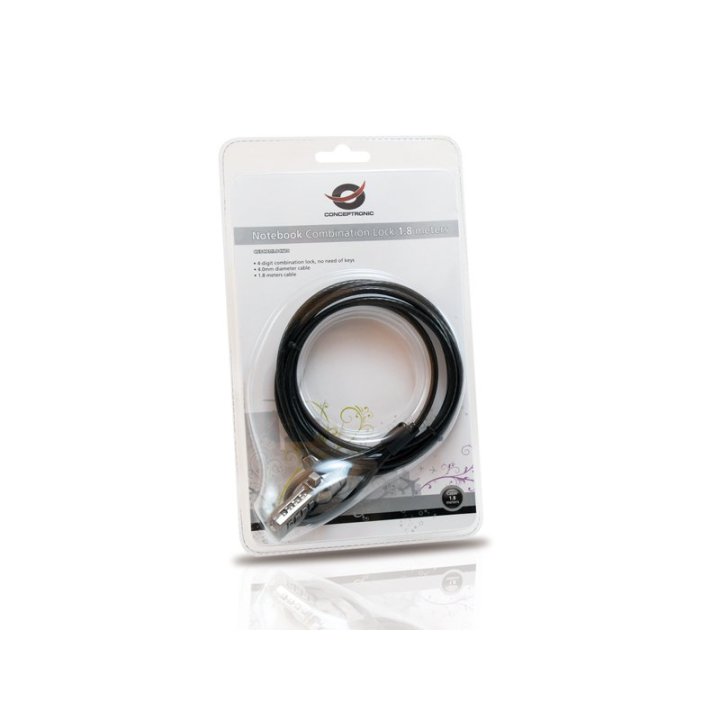 Cable De Seguridad Conceptronic Por Combinacion 1.8m