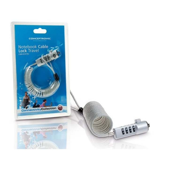 Cable De Seguridad Conceptronic Por Combinacion 1.9m C05-014