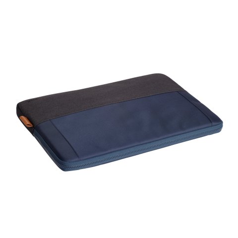 Funda Universal Trust Lisboa 24982 Soft Sleeve Color Negro azul Para Tablets portatiles Hasta 16"