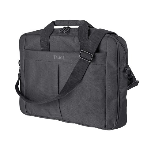 Maletin Trust Primo Para Portatiles Hasta 16" 40.6cm - Compartimento Principal Acolchado - Correa Para El Hombro Ajustable 21