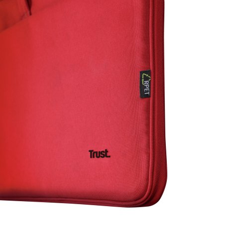 Maletin Trust Bologna Eco Para Portatiles Hasta 16" - Compartimento Principal Acolchado - Color Rojo 24449