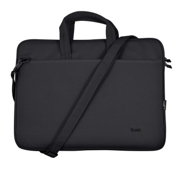 Maletin Trust Bologna Eco Para Portatiles Hasta 16" - Compartimento Principal Acolchado - Color Negro 24447 2