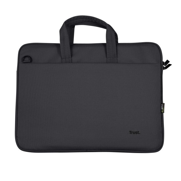 Maletin Trust Bologna Eco Para Portatiles Hasta 16" - Compartimento Principal Acolchado - Color Negro 24447