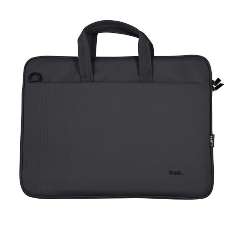 Maletin Trust Bologna Eco Para Portatiles Hasta 16" - Compartimento Principal Acolchado - Color Negro 24447