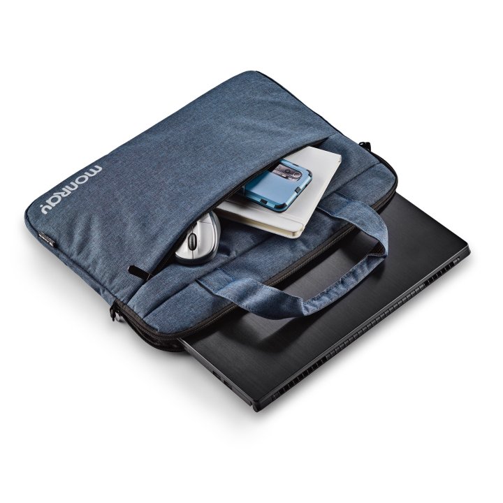 Maletin Ngs Charter 15.6" Azul Oscuro Jaspeado Con Bolsillo Exterior