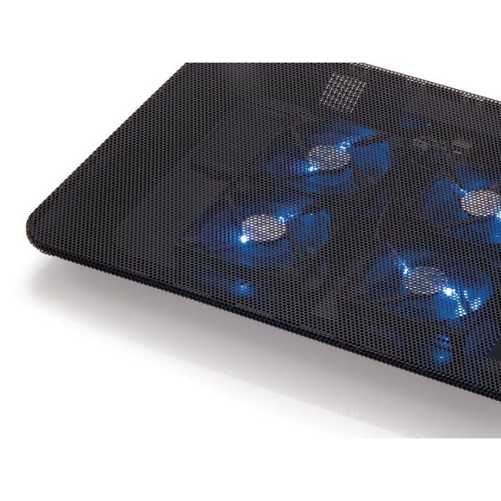 Base De Refrigeracion Para Portatiles Conceptronic 4 Ventiladores 80mm Hasta 15.6"