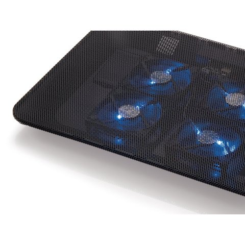 Base De Refrigeracion Para Portatiles Conceptronic 4 Ventiladores 80mm Hasta 15.6"