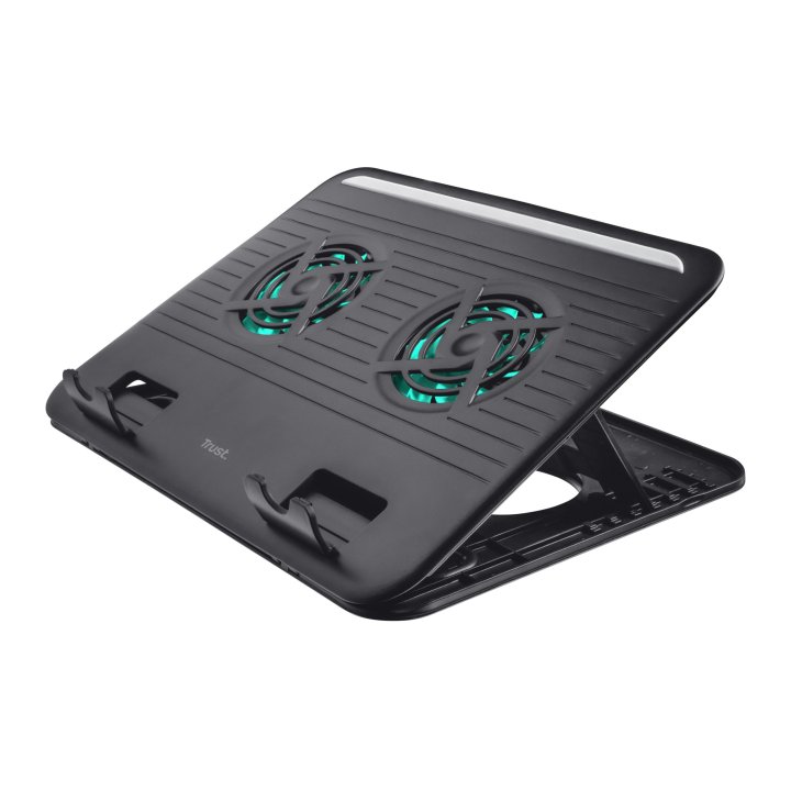 Soporte Universal Trust Cyclone Para Portatiles Con 2 Ventiladores Hasta 16" 17866