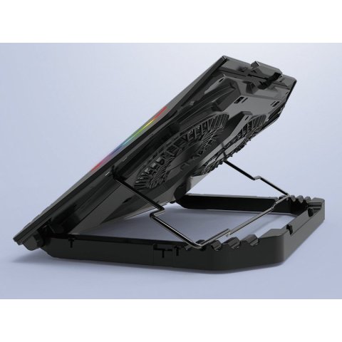 Base De Refrigeracion Para Portatiles Gaming Conceptronic Hasta 17" 2 Ventiladores Luz Rbg