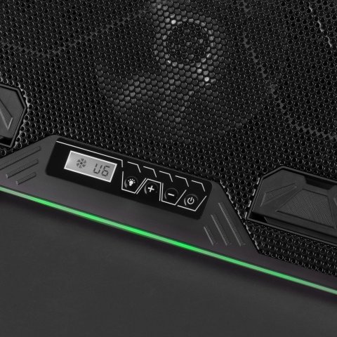 Base De Refrigeracion Para Portatiles Mars Gaming Mnbc6 Con Soporte Adicional De Movil tablet Para Portatil Hasta 19" Ilumina