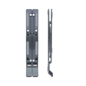 Soporte Elevador Para Portatiles Tooq Aluminio Plegable Color Gris 2
